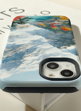 江山2025二合一12软壳11菲林14适用华为pura70苹果iphone16promax新款13小米15小众oppofindx8手机壳mate60