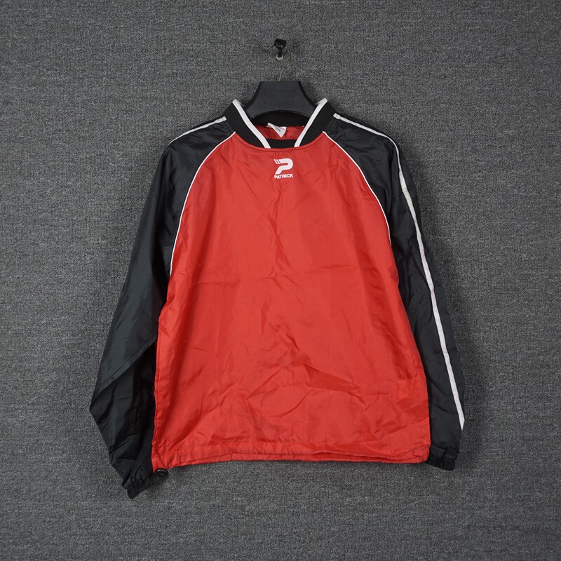 비뚤어진 모자와 마이크로 에그 남자 남아 축구 바람막이 스포츠 바람막이 특대 사이즈