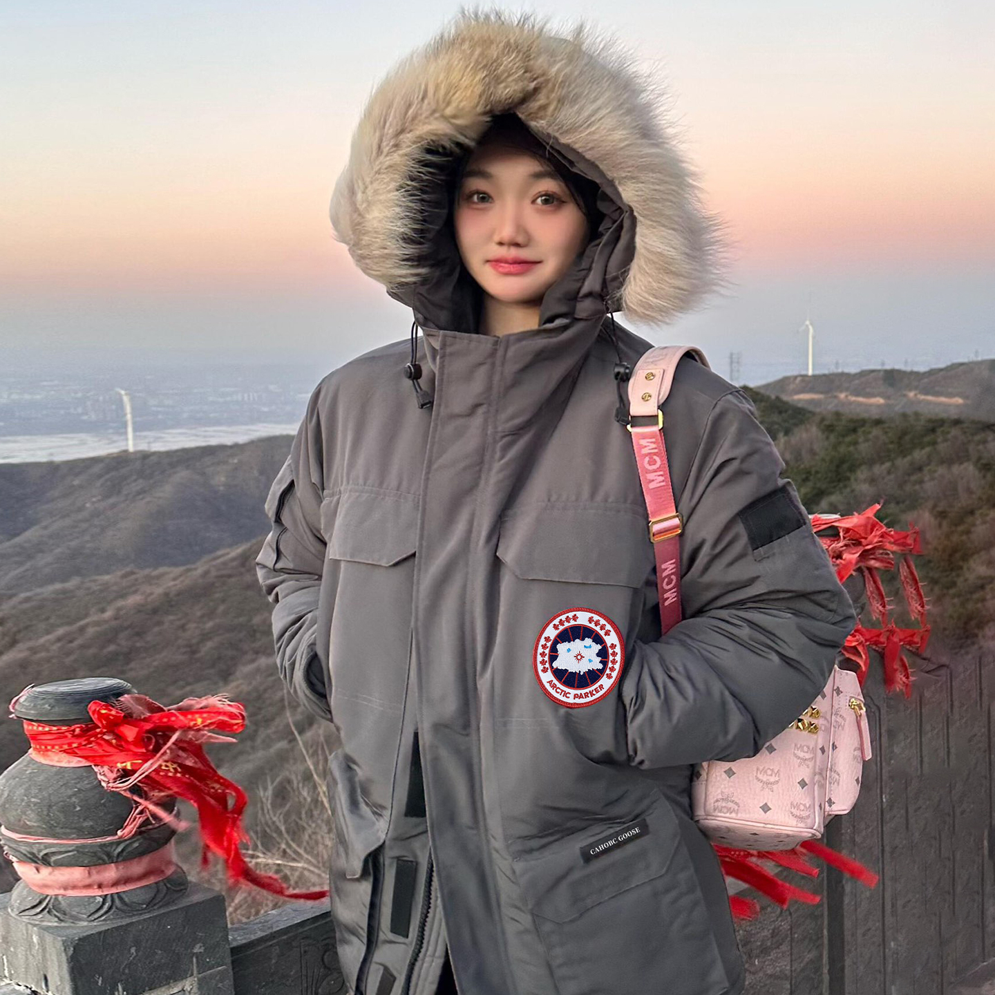 大鹅羽绒服男女2025新款08远征中长款加厚保暖派克服东北户外外套