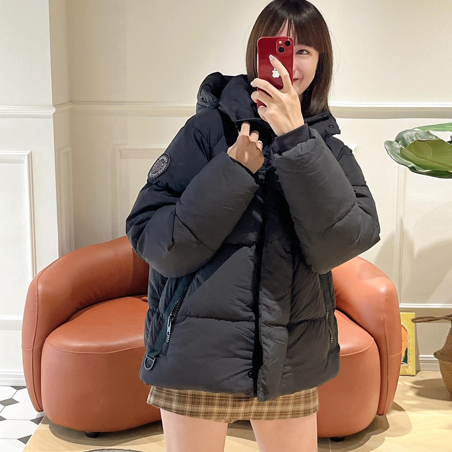 大鹅泡芙黑标羽绒服男女款2025新