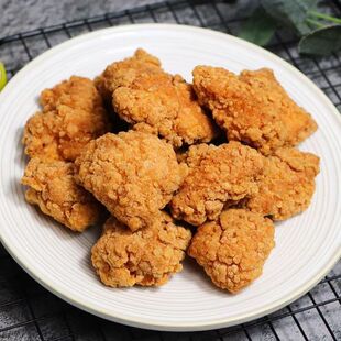 泰森炸鸡块1kg韩式炸鸡裹粉脆皮无骨炸鸡原味鸡肉块油炸小吃商用