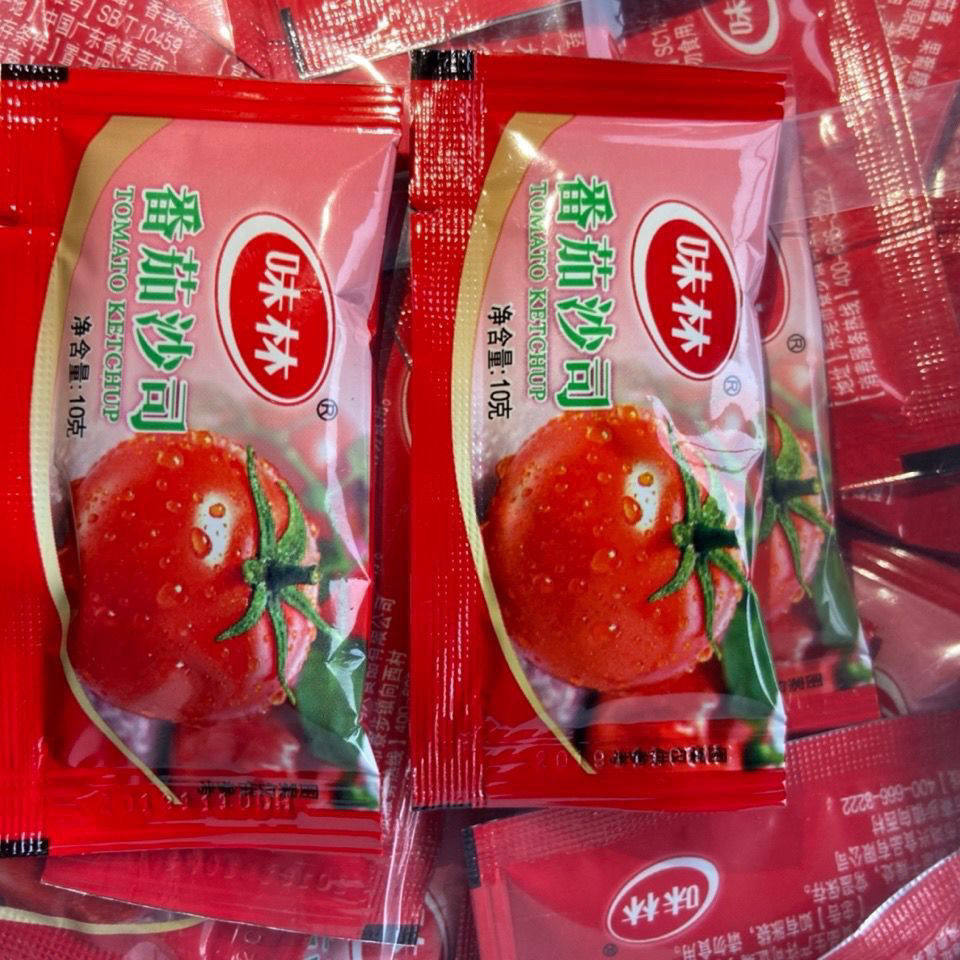 薯条味林10g小包番茄酱商用600包一箱装装包邮汉堡店西小包沙司