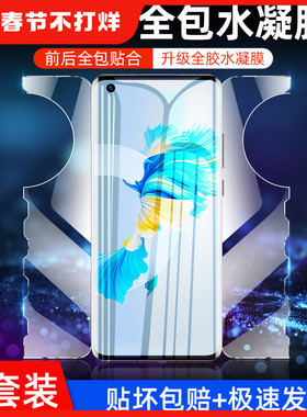 我龙适用华为mate70pro手机膜mete60pro+水凝膜rs保时捷m50/40e一体蝴蝶贴膜非凡大师钢化30epro全屏mt20全包
