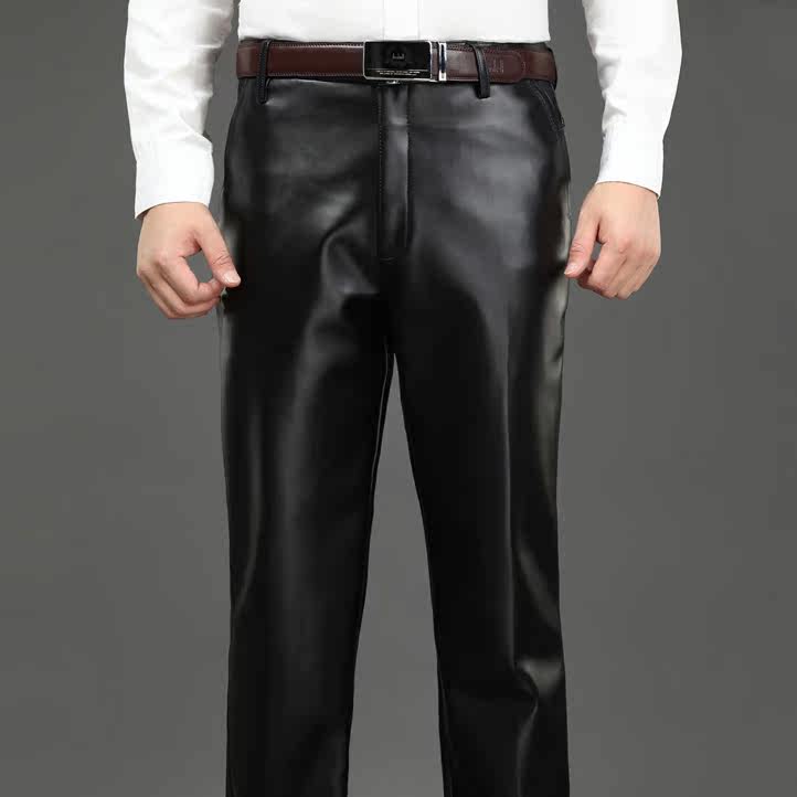 Pantalon cuir homme droit pour hiver - Ref 1477497 Image 1