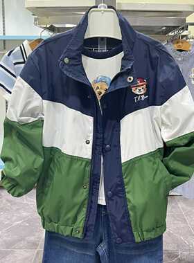 清仓特价儿童童装春秋款男童拉链夹克棒球服外套TKJJ201202B