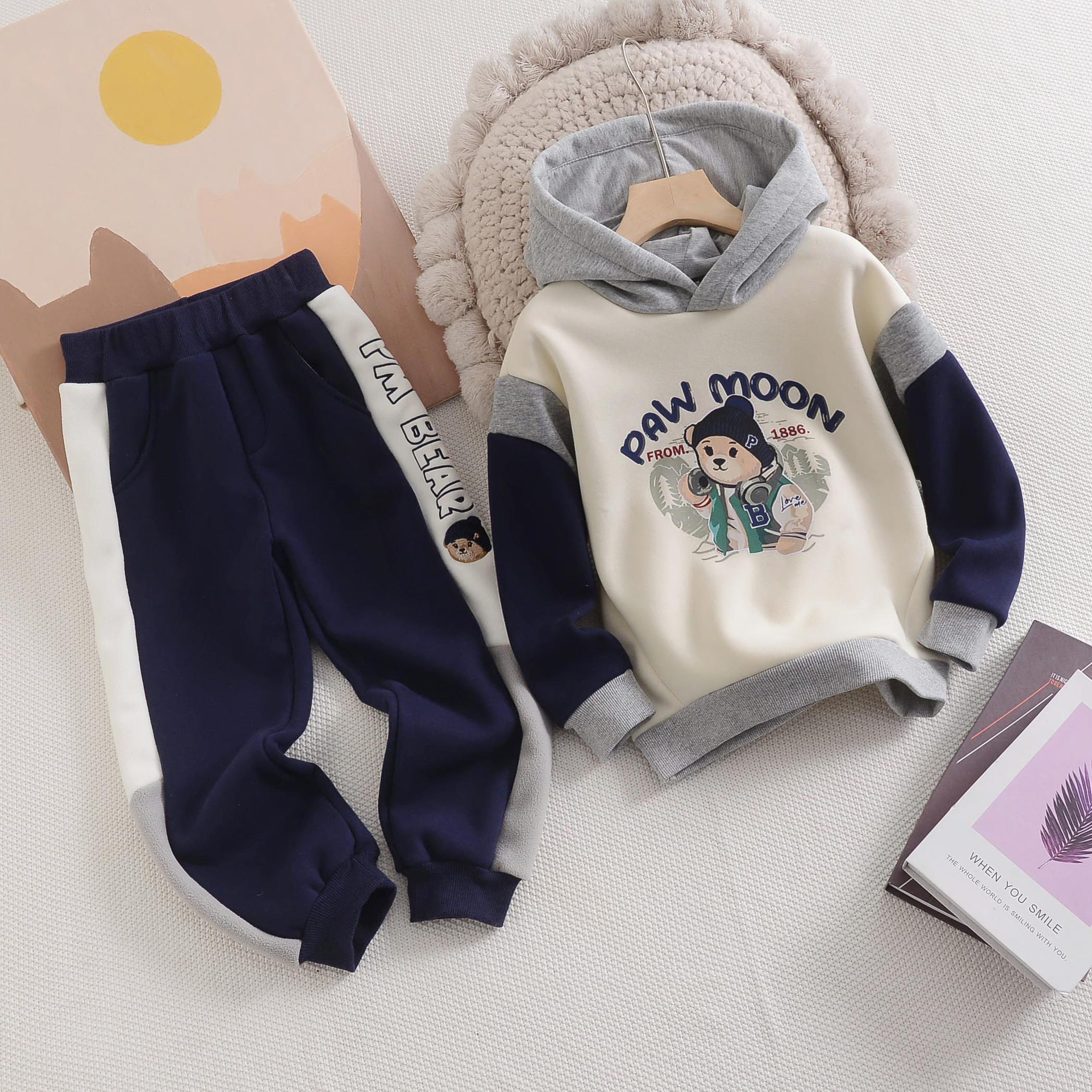 帅气保暖加绒2024冬款卫衣卡通