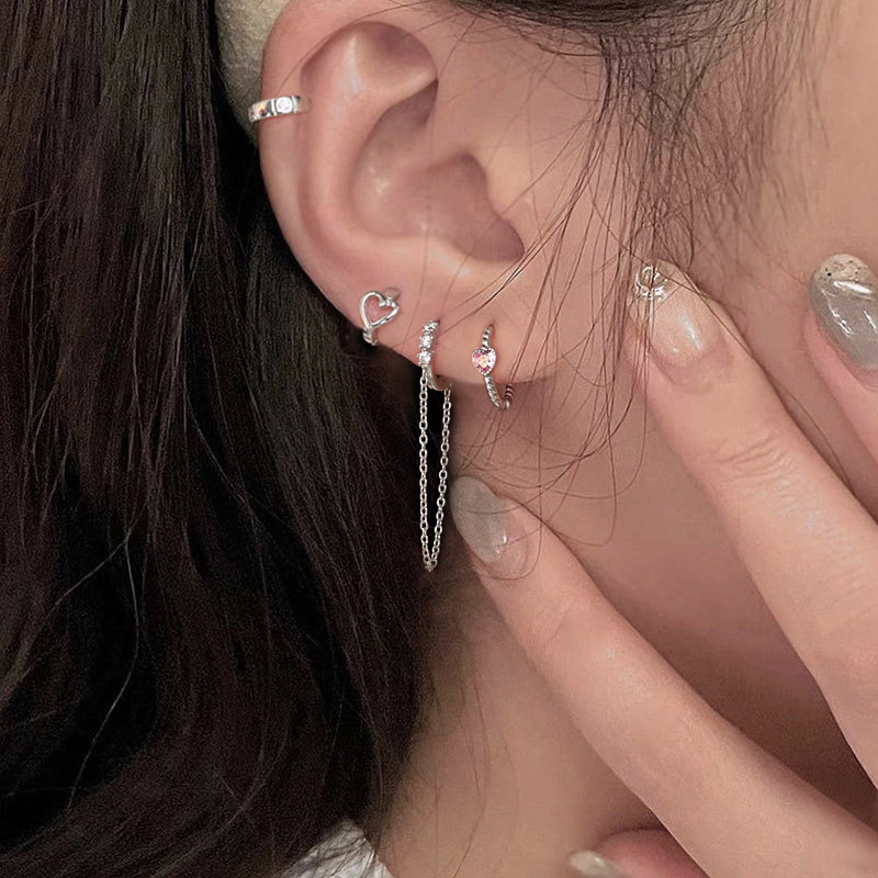 原创流苏耳环925纯银个性