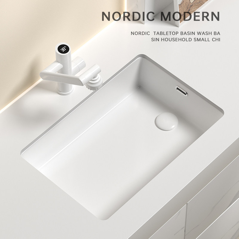 侧边下水台下盆阳台洗衣机洗脸盆