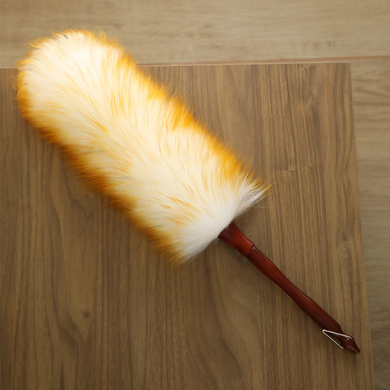 老式鸡毛掸子鸡毛毯子除尘家用鸡毛禅子羊毛灰尘 鸡毛扫除尘扫灰