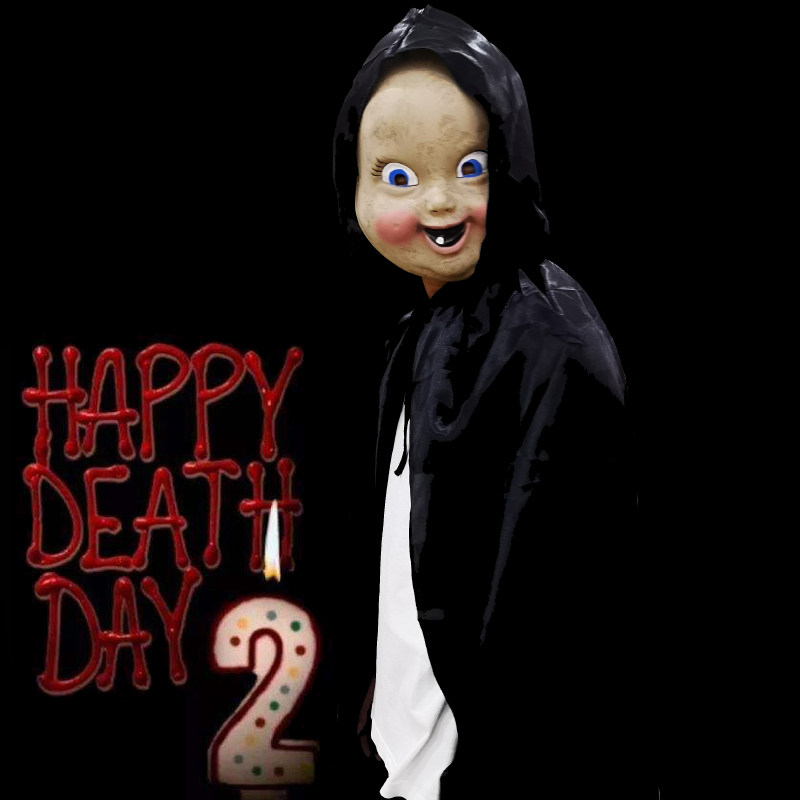 万圣节恐怖面具忌日快乐面具视频直播道具鬼屋节密室逃脱ktv酒吧