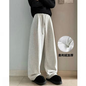 重磅高克重 廓形感卫裤 美式 HN潮牌 高街男女百搭休闲痞帅ins裤