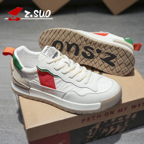 Z.Suo/走索【牛皮】新品阿甘鞋百搭休闲鞋软底真皮正品男鞋-7966