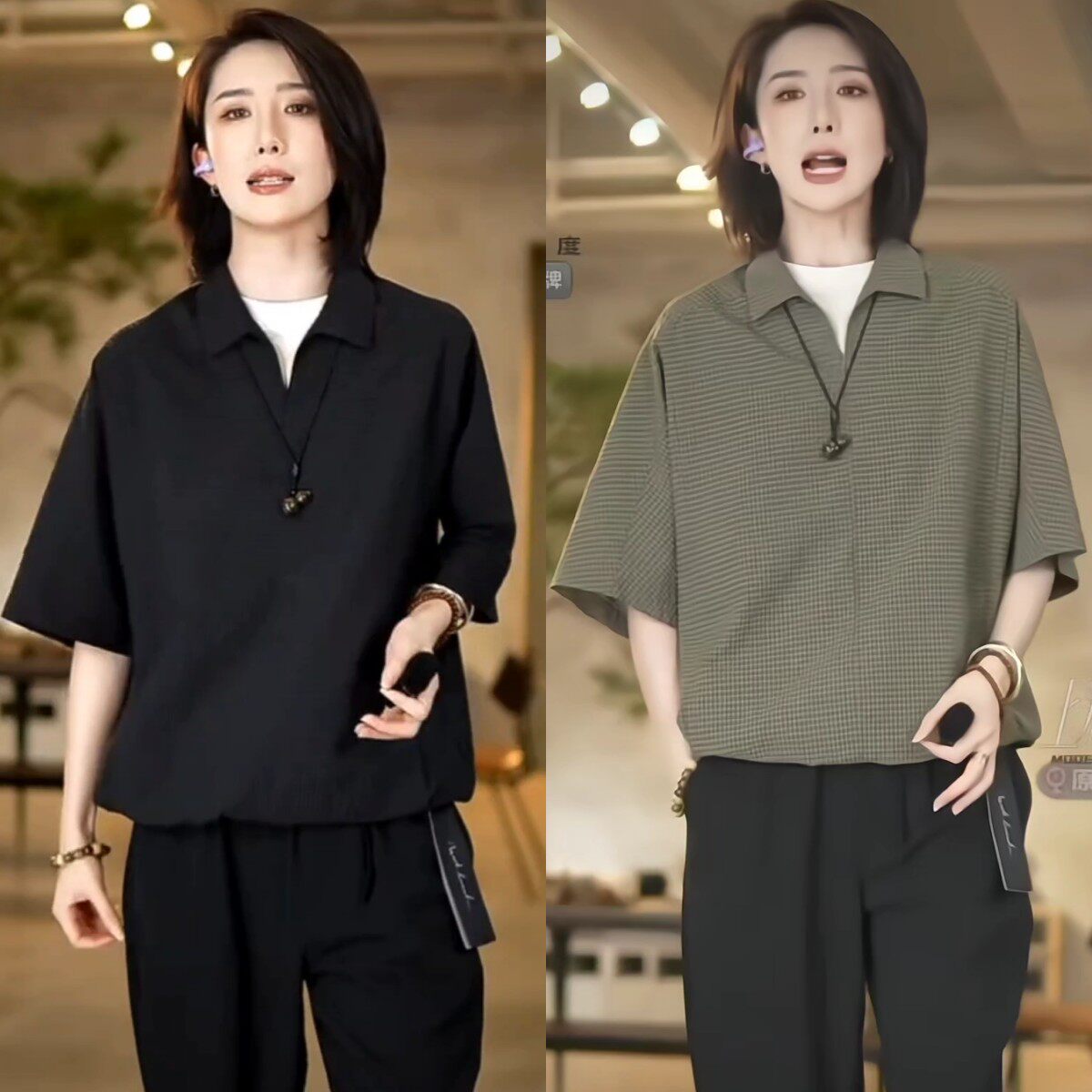 北纬三十度原创设计师品牌男装夏季休闲翻领泡泡纱小众衬衣T恤