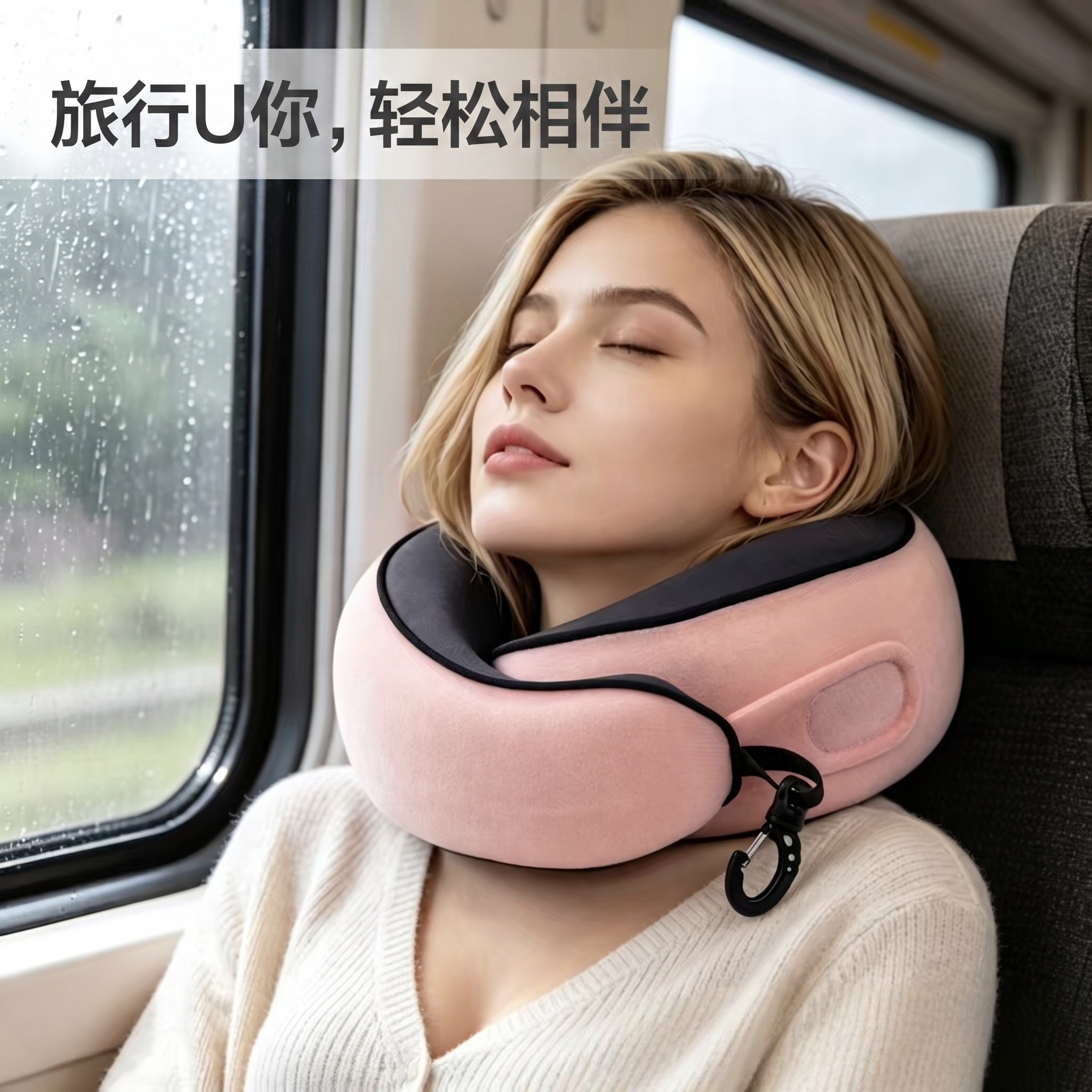 记忆棉U型枕旅行护颈枕飞机睡觉枕头脖枕颈椎脖子靠枕便携式u形枕