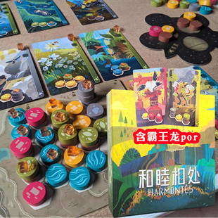 和睦相处桌游卡牌harmonies和谐德式1-4人游戏自然和弦休闲益智牌