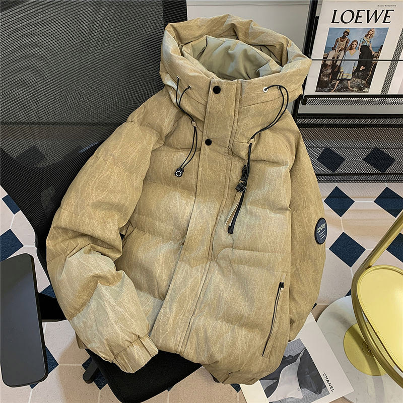 冬季宽松廓形连帽羽绒棉服男女加厚棉衣户外防寒保暖面包服棉袄子