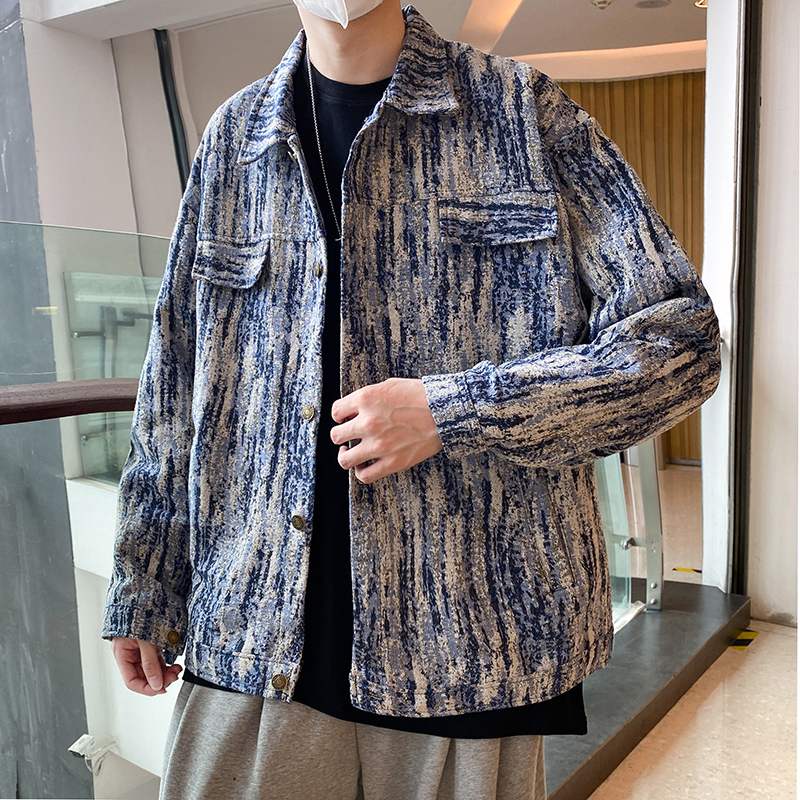 高级感炸街牛仔外套男女春秋潮牌