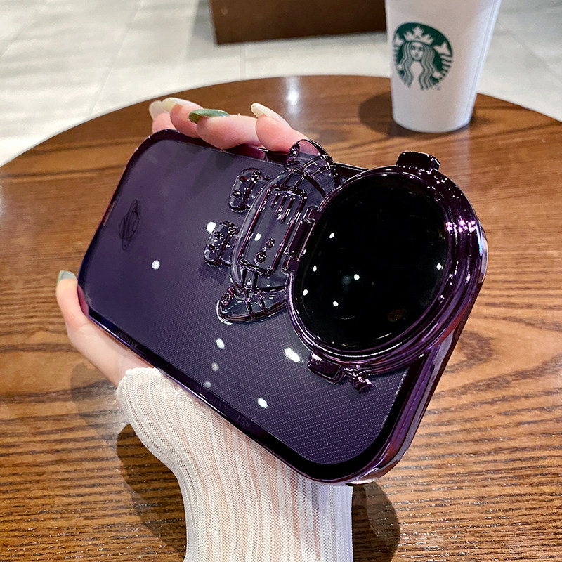 透明暗紫色宇航员适用苹果15手机壳女iphone14promax新款13pro硅胶12pm防摔11小众plus时尚ins限量网红保护套使用感如何?
