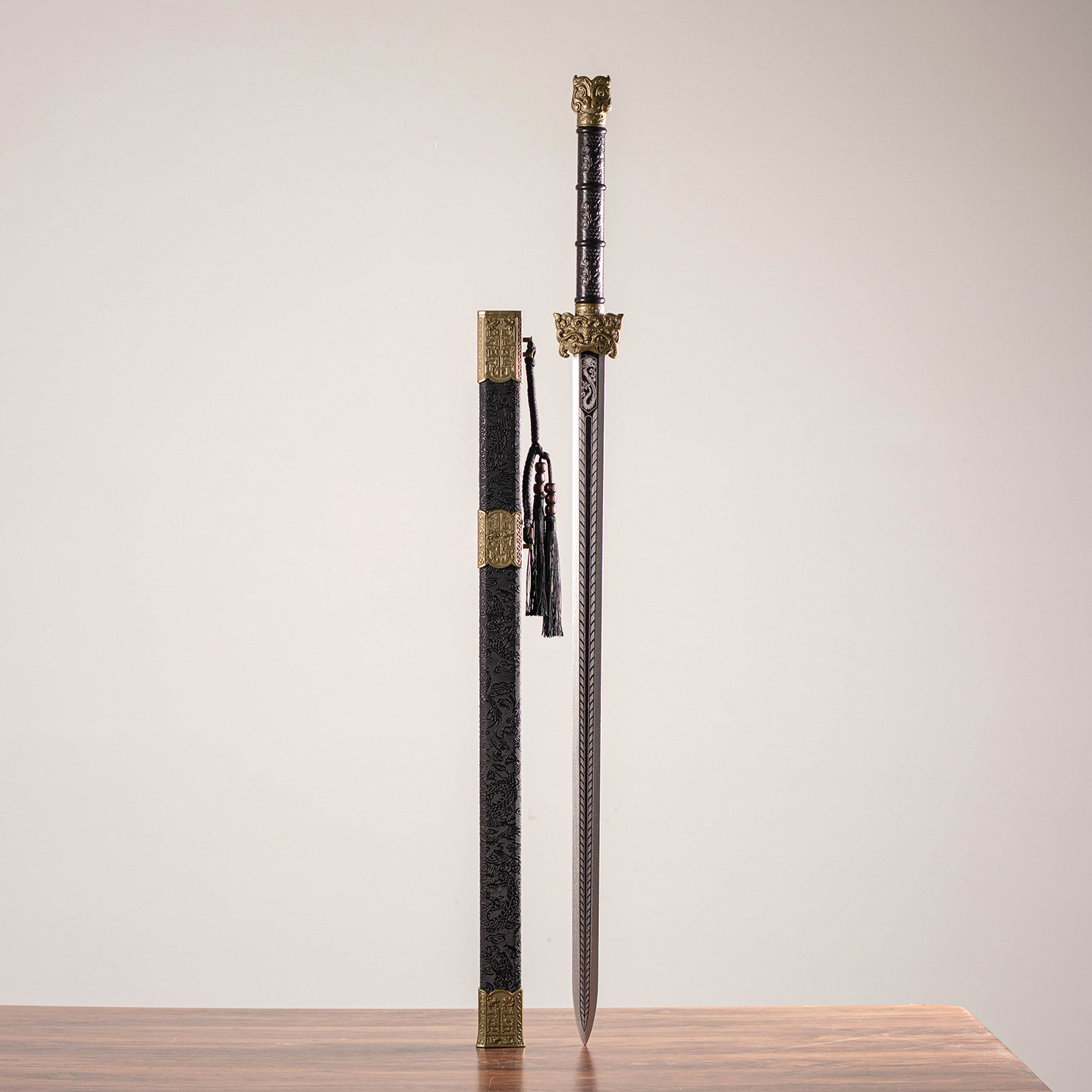 竹质古风汉剑秦剑影视道具新手款