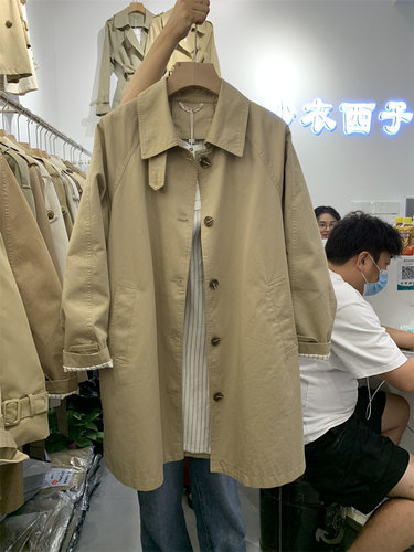 妙衣西子2024秋季新款韩版单排扣