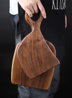 黑胡桃木切菜板轻奢牛排板木质水果板面包板实木菜板砧板厨具