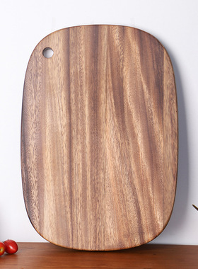 相思木菜板大号实木砧板木制家用切菜板实木椭圆案板