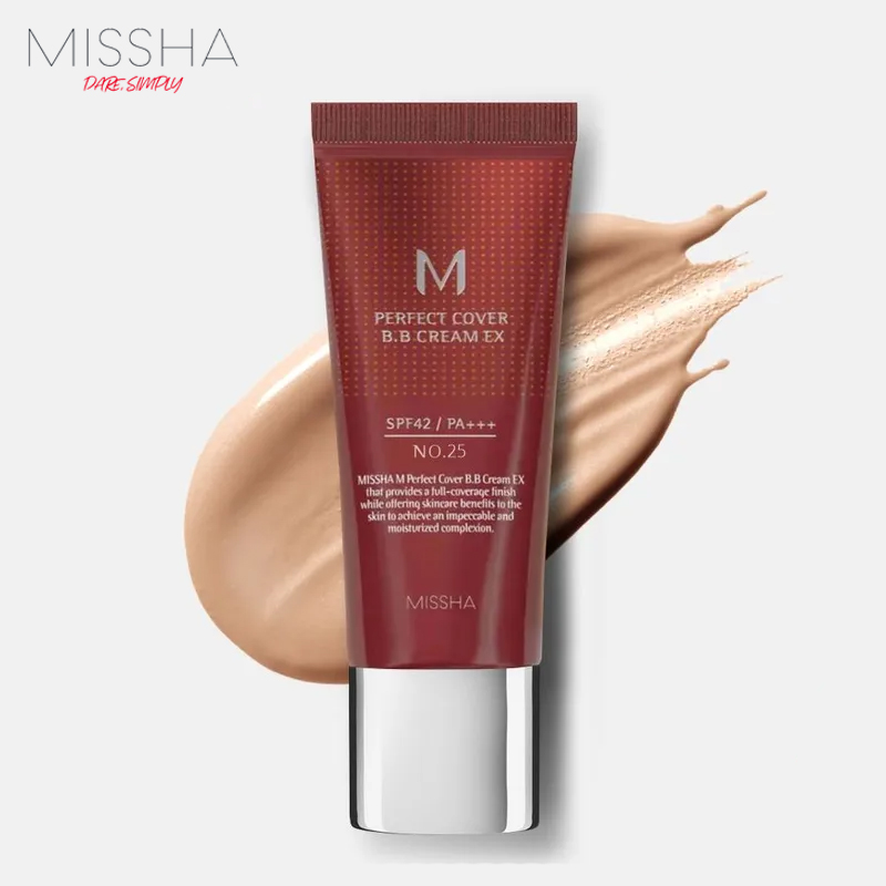 MISSHA韩国谜尚大红BB霜25号Warm Beige防晒隔离遮瑕提亮持妆