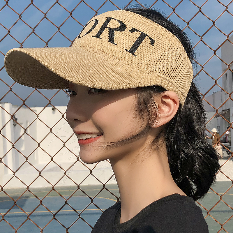 空顶帽子女韩版百搭潮人夏天太阳帽休闲遮阳防晒春秋季棒球鸭舌帽