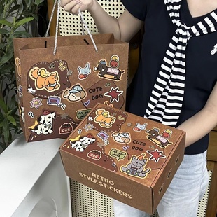 小狗生日礼物盒空盒礼品袋加厚大飞机盒精美包装盒子送男女友闺蜜