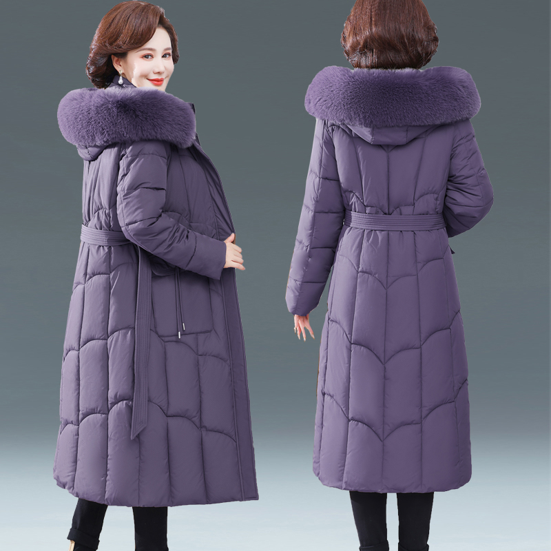中老年妈妈装长款羽绒棉衣女冬装