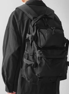 双肩包男士大容量潮流背包休闲高初中大学生电脑书包工装防水韩版