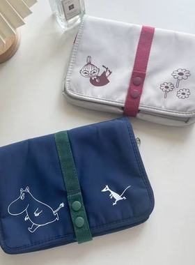 日本卡通母明啊美折叠便携可挂洗漱包化妆收纳包 旅行家用大容量