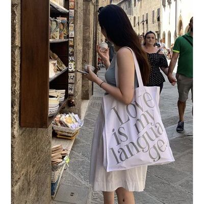 大容量帆布袋休闲单肩包