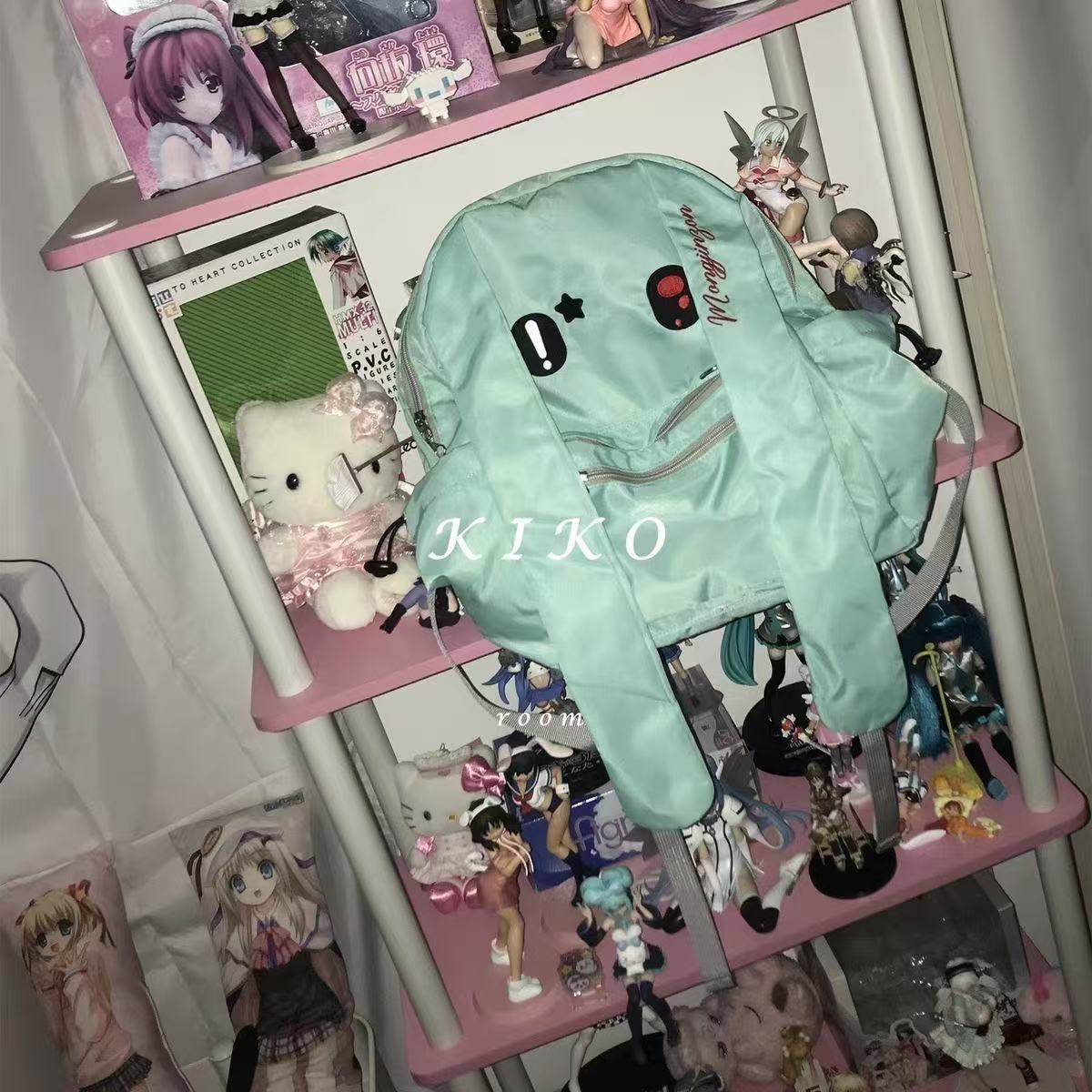 KIKO韩国大耳兔子卡通背包学生双肩包Y2K千禧辣妹复古大容量书包