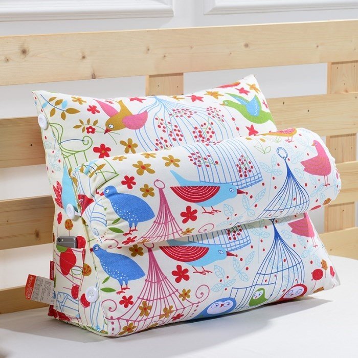 新品老粗布帆布抱枕床上三角大靠垫腰靠沙发办公室椅子腰枕|ruв категории домашний ткань, подушка/подушка - от Buy2taobao.com для оказания профессиональной услуги покупки агента Taobao