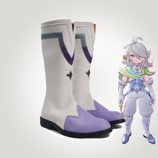 cosplay鞋洛克王国伊里斯cos鞋定做大码增高道具鞋万圣节动漫鞋靴