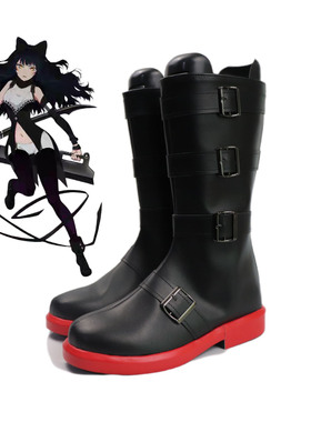 cosplay鞋RWBY红白黄黑第二季 Ruby Rose小红帽cos鞋定制大码增高