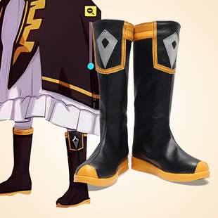 cosplay鞋子靴崩坏3德丽莎cos鞋定制增高大码 动漫鞋支持来图定做