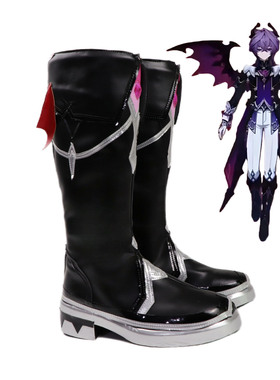 cosplay鞋原神杜林cos鞋定制黑色动漫鞋增高大码漫展万圣节表演鞋