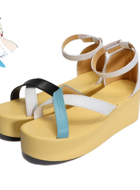 cosplay鞋 Vtuber虚拟主播 Gura转生鲨鱼子Sameko saba cos鞋定制