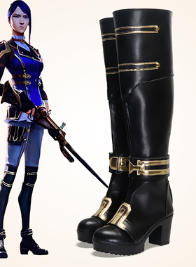 cosplay鞋英雄联盟Arcane2双城之战奥术2女警凯特琳cos鞋高跟大码