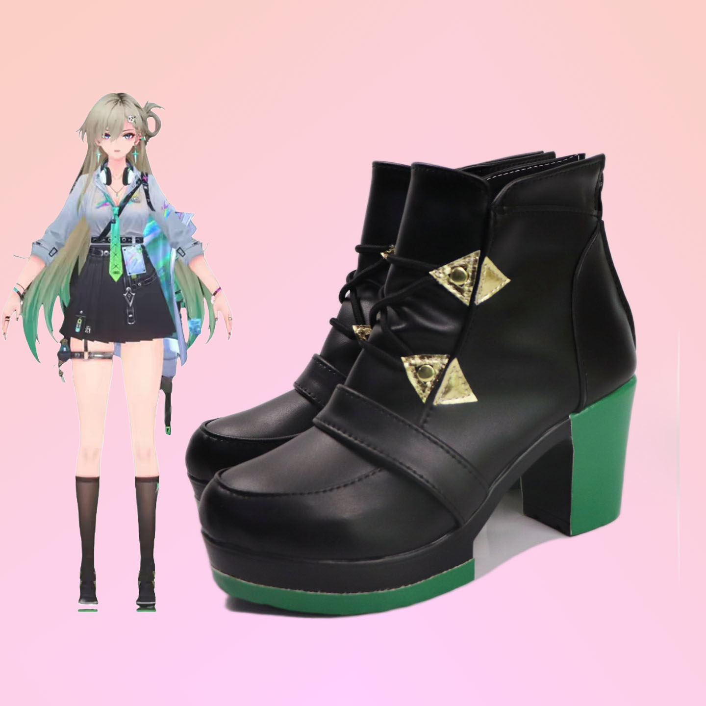 cosplay鞋鸣潮琳奈cos鞋定制大码增高高跟万圣节动漫鞋漫展表演鞋,模玩/动漫/周边/娃圈三坑/桌游,COSPLAY配件/道具/人偶服,淘宝优惠券,粉丝福利购,淘宝优惠卷