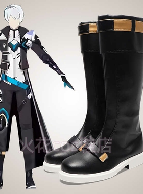 cosplay鞋子漫展动漫鞋 崩坏3凯文卡斯兰娜cos鞋定制增高大码定做