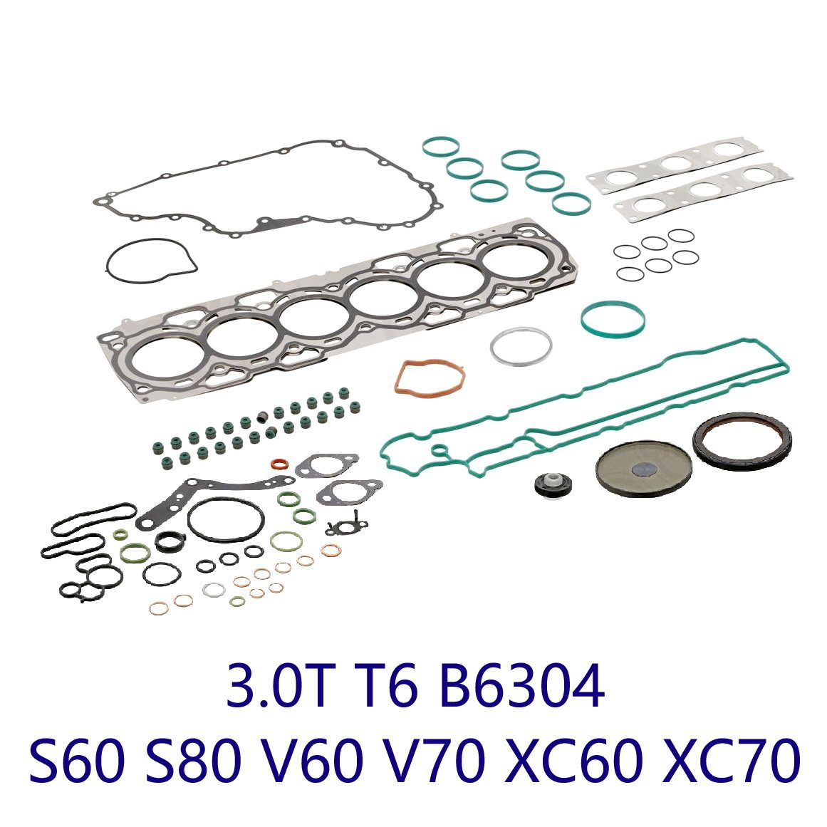 XC90 3.2 缸垫气门室盖垫时规垫油封大修包 神行2 S80