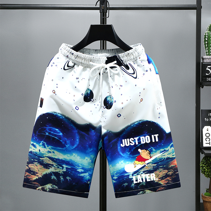 男士夏季冰丝速干运动五分短裤