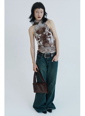 T Lonely1 /MGLM 设计款图案背心修身款小众上衣【一周左右发货】