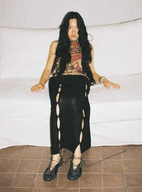 T Lonely1款 镂空 针织长半裙