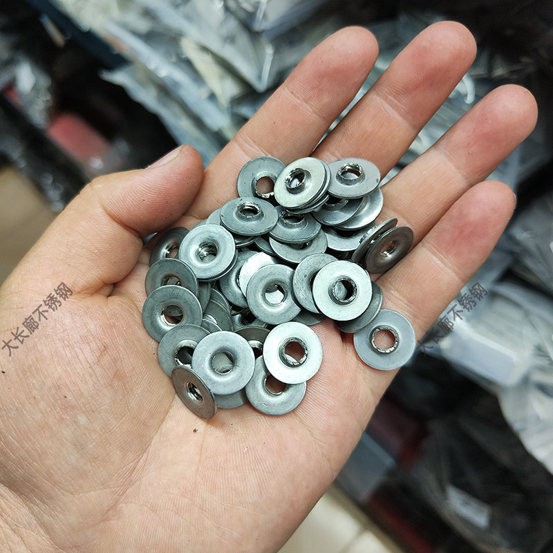 不锈钢封口片1.2厚圆牙片连接管堵