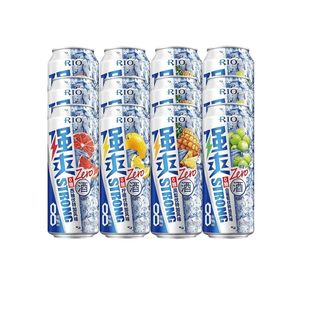 锐澳RIO强爽8度0糖500ml预调鸡尾酒凤梨/西柚/柠檬/白葡萄