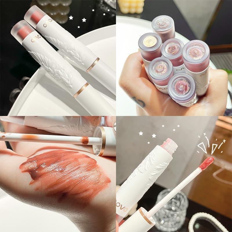 NOVO轻羽柔雾唇釉丝绒持久显色隐形唇纹水润不干显白不沾杯口红女